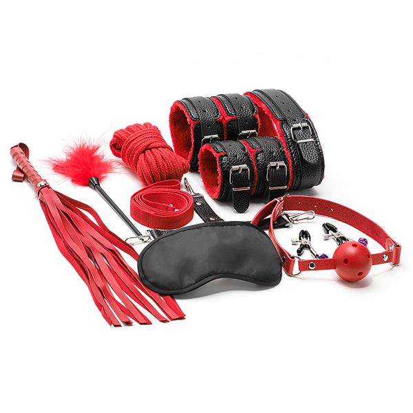 Red and Black 10 Pcs BDSM