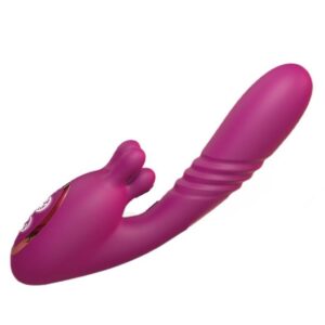 Rotating and thrusting rabbit vibrator.